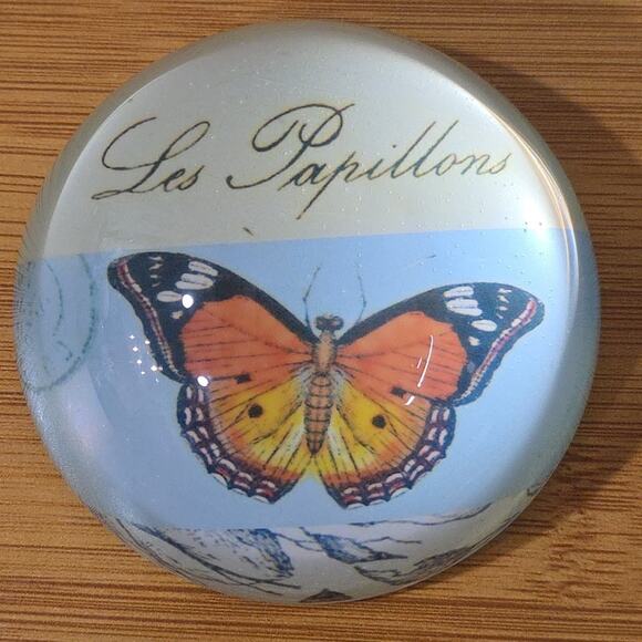 Home Essentials Round Decorative Butterfly Paperweight - Picture 11 of 11